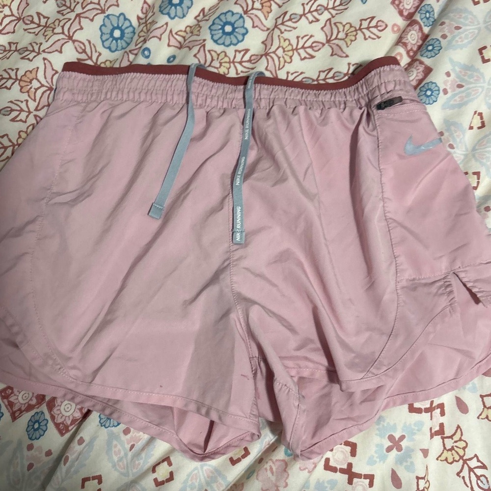 Nike Pink Athletic Shorts with Elastic Waistband